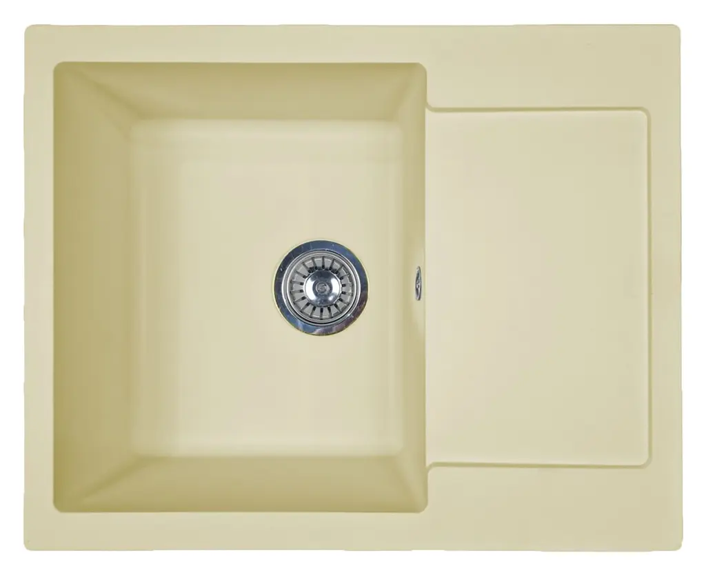 Кухонна мийка Adamant MINIMAL ivory 615x495x200 мм, з крилом 61,5 см