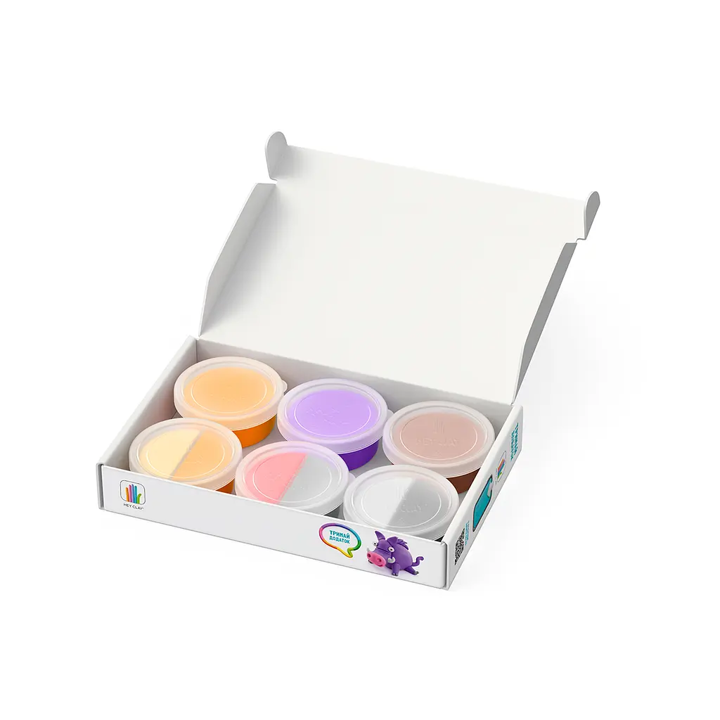 Набір пластиліну що самостійно твердіє Липака Лісові Звірі: ведмідь, олень, кабанчик (60044-UA01) - фото 2