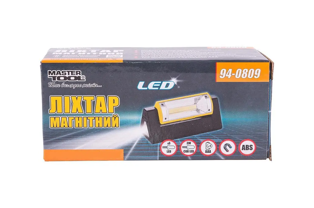 Фонарь подвесной магнитный на батарейках Mastertool 94-0809 7LED x 3 Вт (1COB) - фото 6