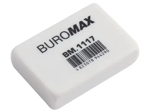 Гумка м`яка прямокутна біла BM.1117 Buromax