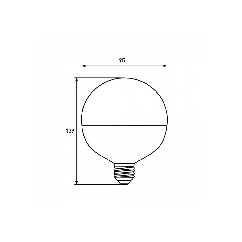 Лампочка Eurolamp G95 8W E27 4000K (LED-G95-08274(Amber)) - фото 3