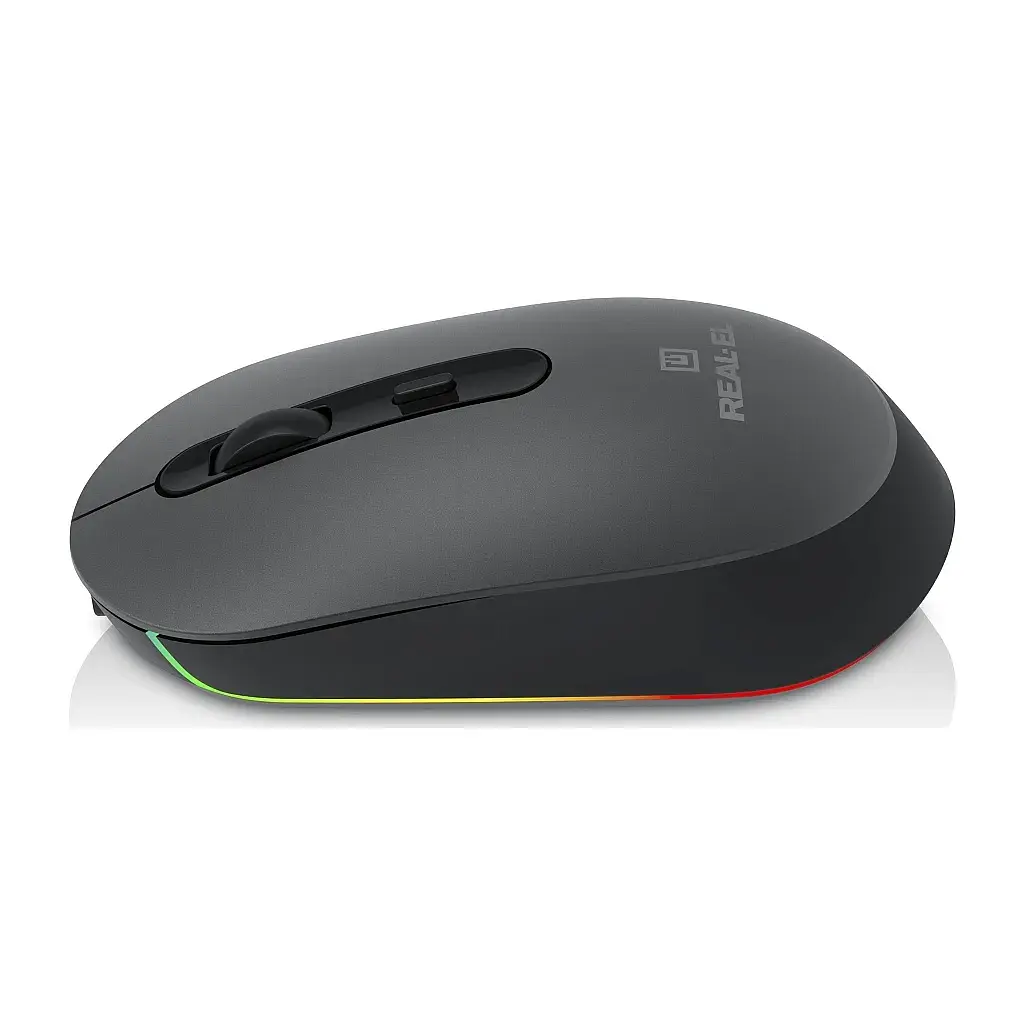 Мишка REAL-EL RM-470W Wireless/Bluetooth Dark Gray (EL123200049) - фото 5
