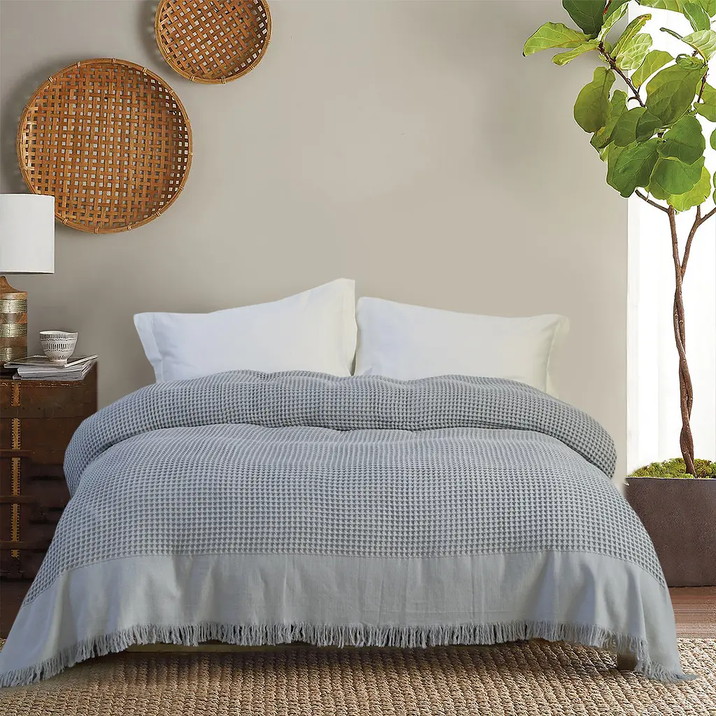 Покрывало Lotus Home - Egi светло-серый 240x260 - фото 2