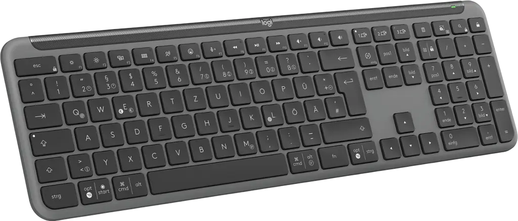 Клавіатура бездротова Logitech Signature Slim K950 US Graphite (920-012465) - фото 2