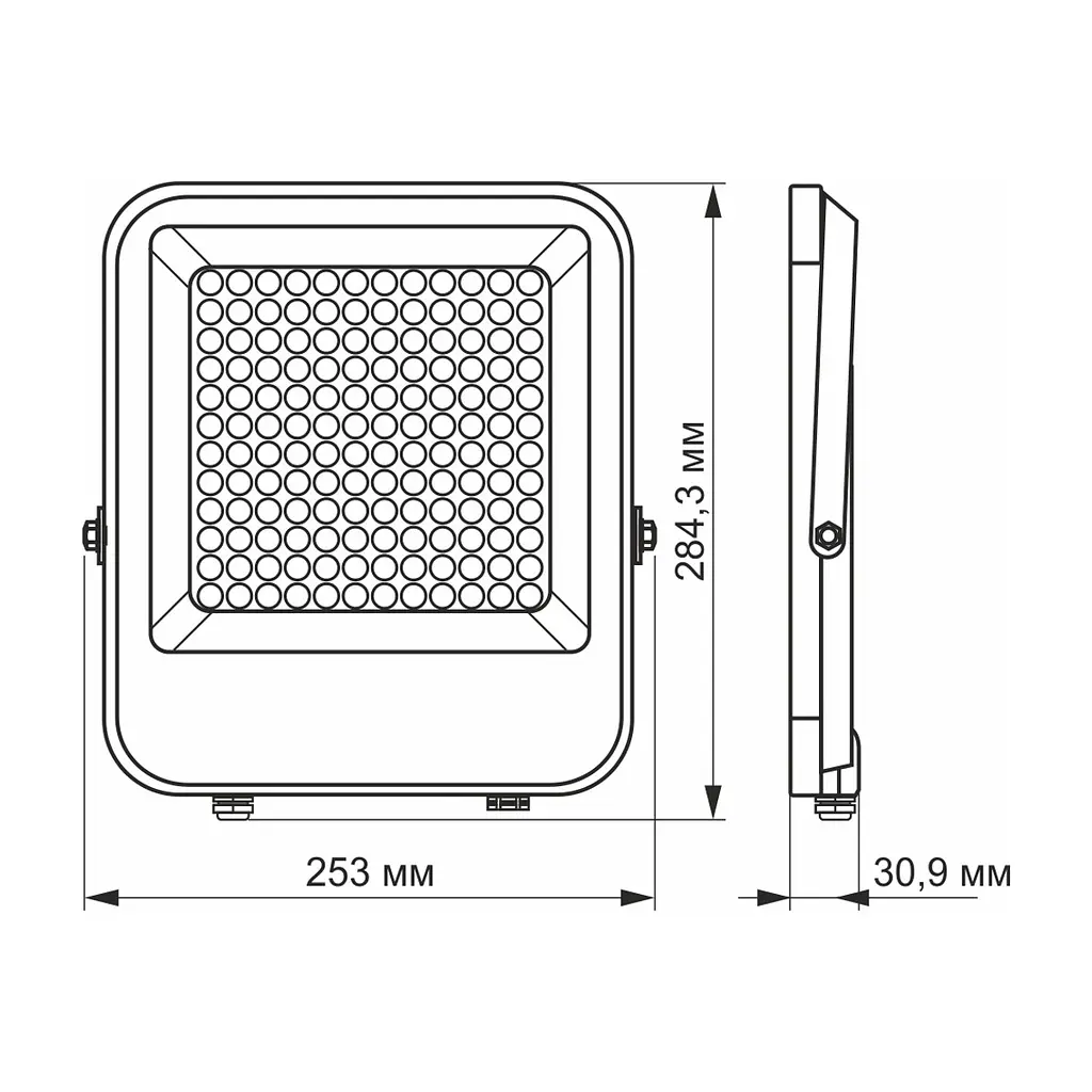 Прожектор Videx LED PREMIUM VIDEX F2 100W 5000K (VL-F2-1005G) - фото 2