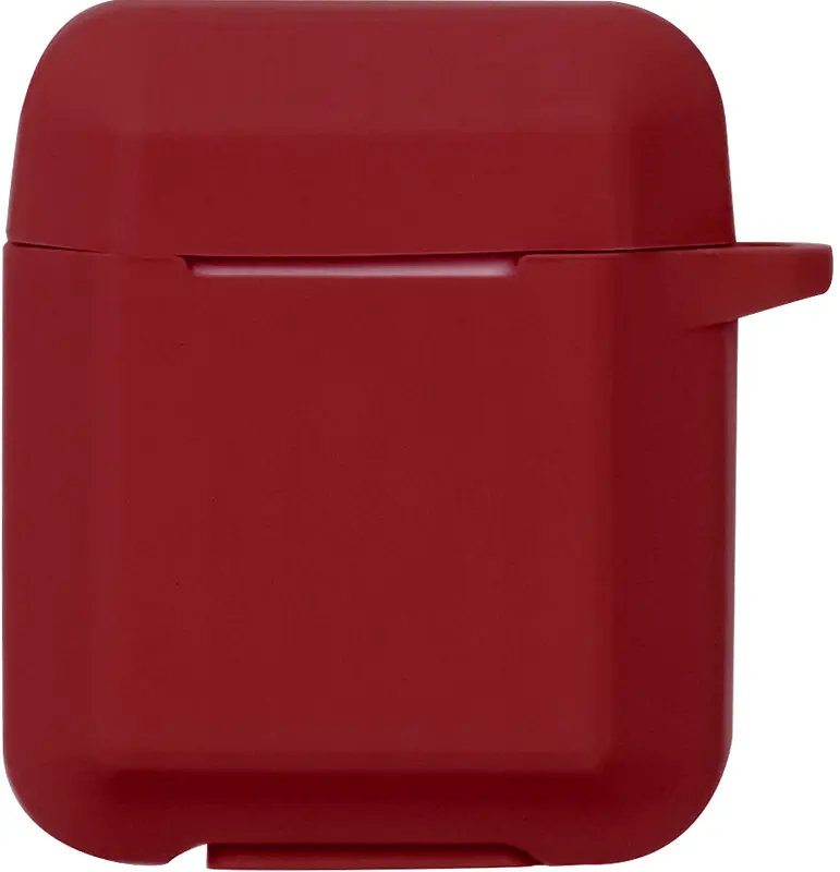 Кейс TOTO Plain Ling Angle Case AirPods Wine Red - фото 3