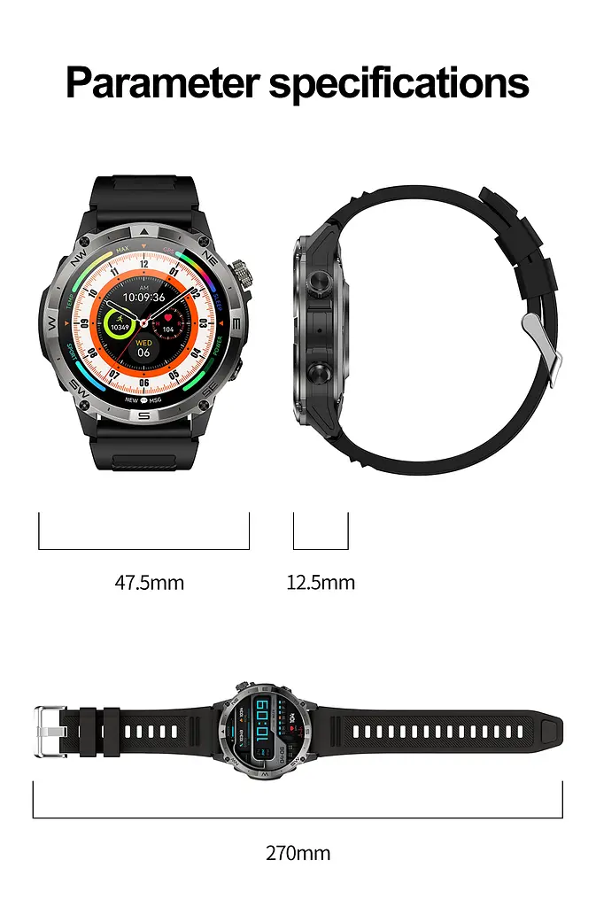 Часы North Edge GPS Smart Titan с компасом - фото 18
