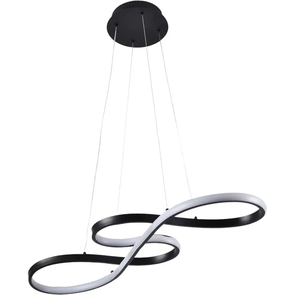 Потолочный светильник Miorro LED Amare с пультом ДУ и APP 64W 700х200мм черный (51-313-010) - фото 4