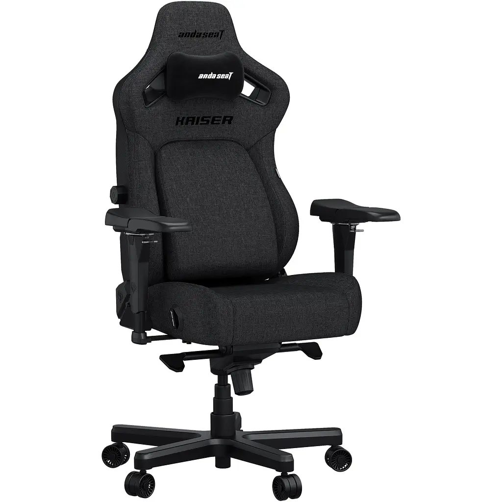 Крісло ігрове Anda Seat Kaiser 4 Dark Grey Fabric Size XL (AD12YDDC-XLL-20-GB-CF) - фото 12