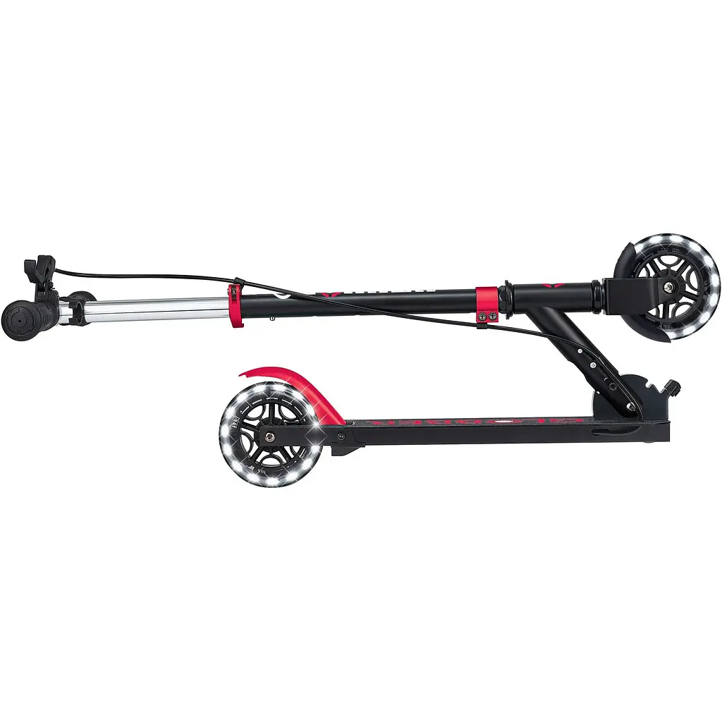 Самокат Globber Flow Element Junior Lights черно-красный 50 кг (729-102) - фото 4