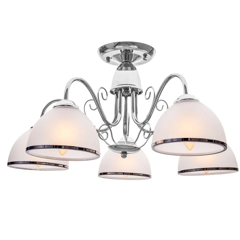 Люстра потолочная Brille классическая E27 60W CH (LK-571C/5) - фото 3