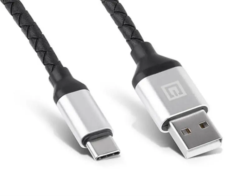 Кабель REAL-EL Premium Leather USB - USB Type-C (M/M), 1 м, Black (EL123500049) - фото 6