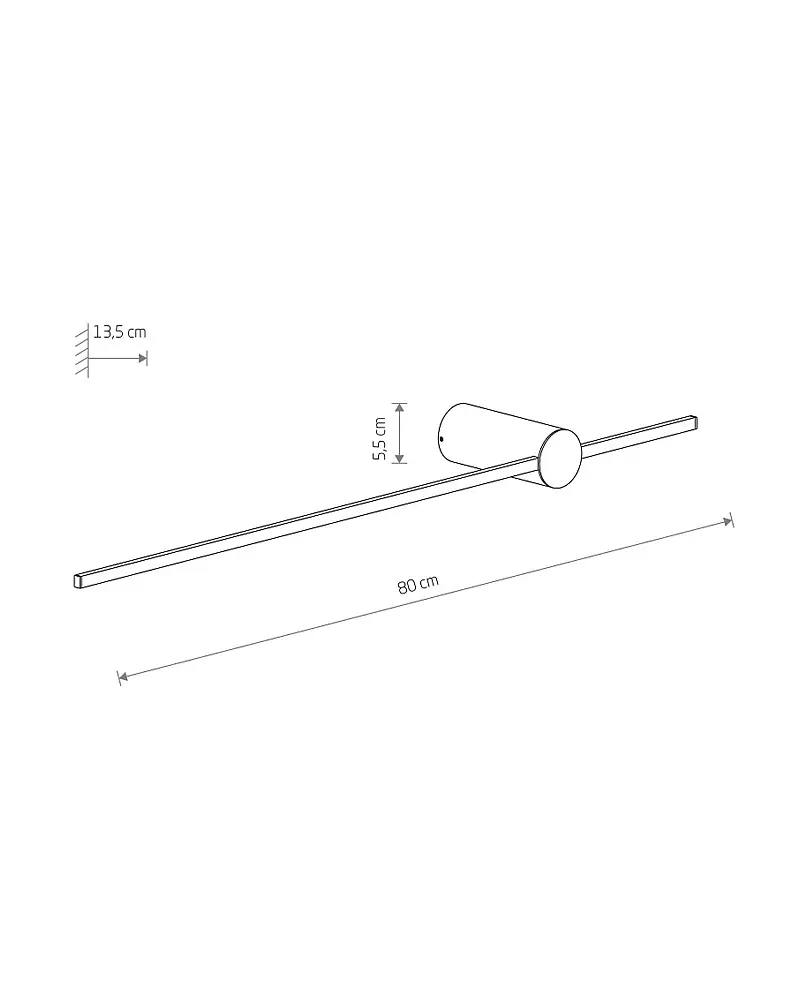Бра, настенный светильник Nowodvorski 11380 Saber LED M 1x11W 4000K 410Lm IP20 оливковый - фото 7