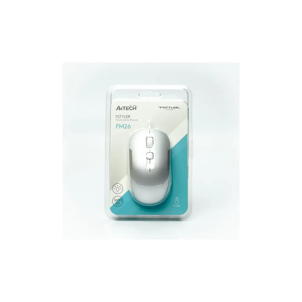 Мишка A4Tech FM26 USB Icy White (4711421991469) - фото 11