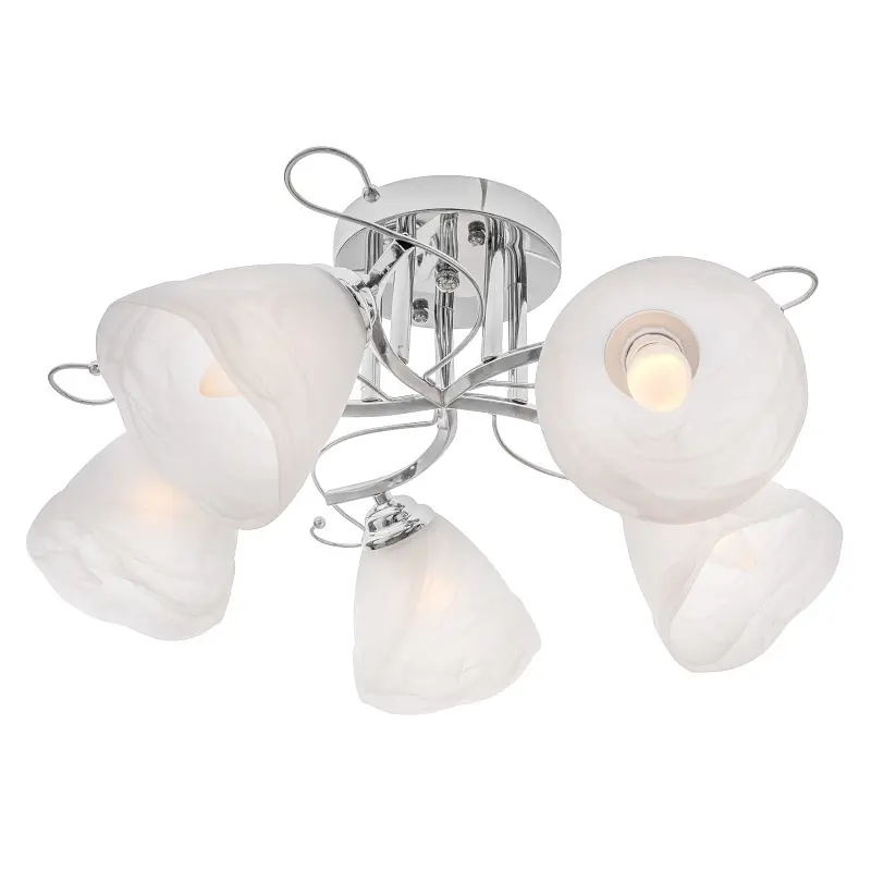 Люстра стельова Brille класична E27 60W CH (LK-617C/5) - фото 4