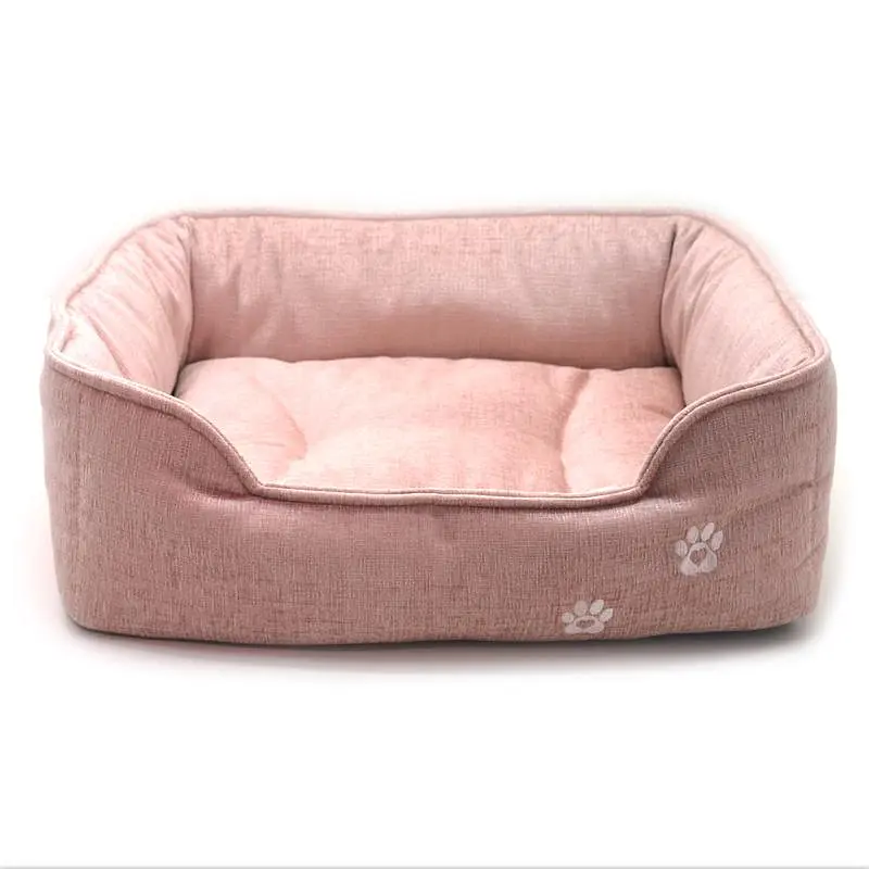 Лежак для собак та котів Zoo-hunt Мінор двосторонній рожевий №2 50х65х21 см - фото 2