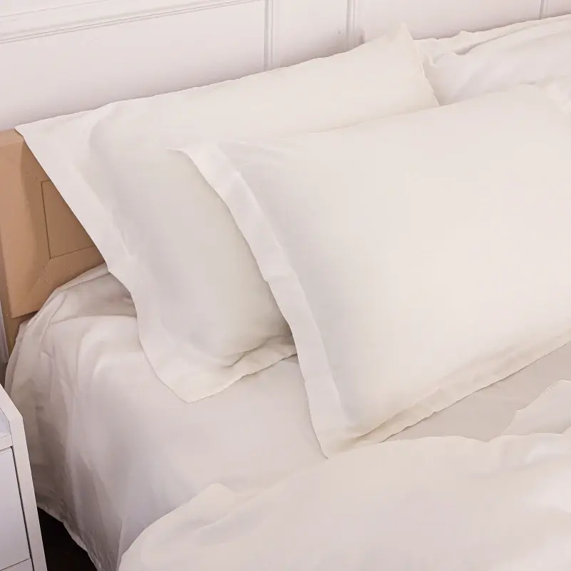 Наволочка MirSon Tencel №01 White 70х70 см белая (2200009368097) - фото 4