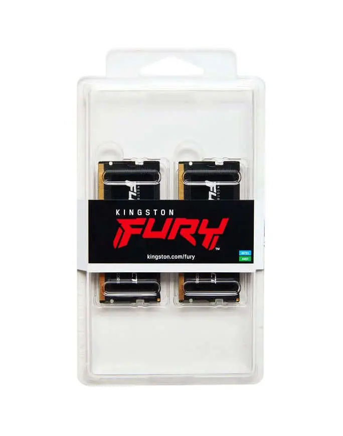 Пам'ять для ноутбуків Kingston FURY 64 GB (2x32GB) SO-DIMM DDR5 4800 MHz FURY Impact (KF548S38IBK2-64) - фото 2
