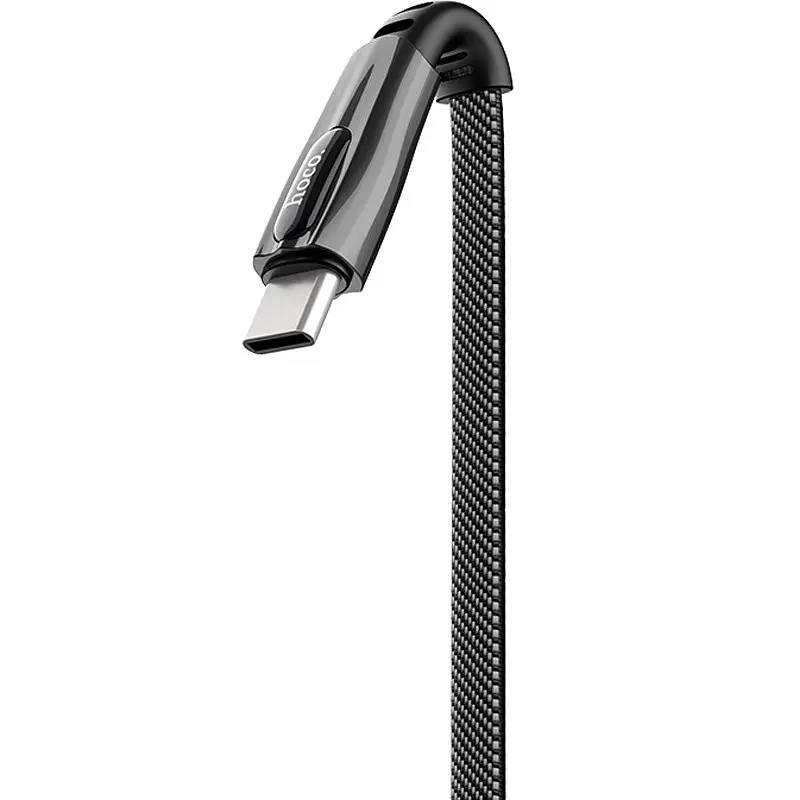 USB Cable Hoco U70 Splendor Type-C Dark Grey 1.2m - фото 5