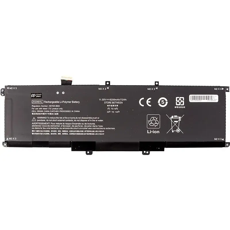 Акумулятор PowerPlant для ноутбуків HP ZBook Studio X360 G5 (ZG06XL) 11.55V 6200mAh (NB462353) - фото 2