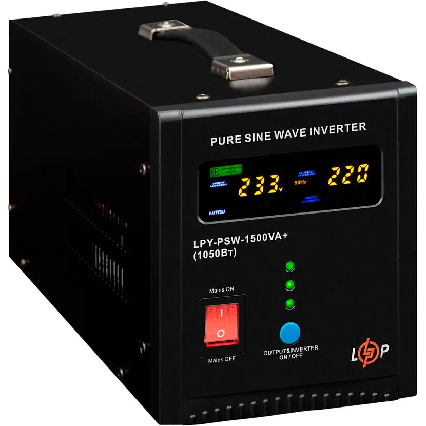 Источник бесперебойного питания [ИБП] LogicPower LPY-PSW-1500VA+ 1050W [22872] [107306] - фото 3