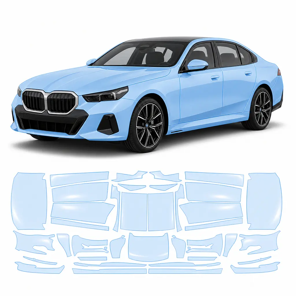 Антигравійна захисна бронеплівка за лекалами для BMW i5 G60 2023- повний кузов