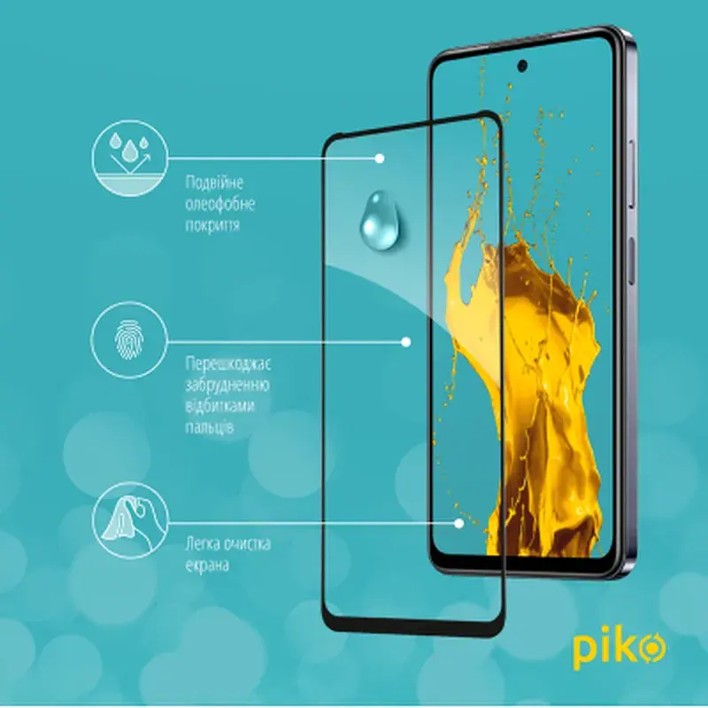 Скло захисне Piko Full Glue Infinix Hot 40i Black (1283126588952) - фото 4