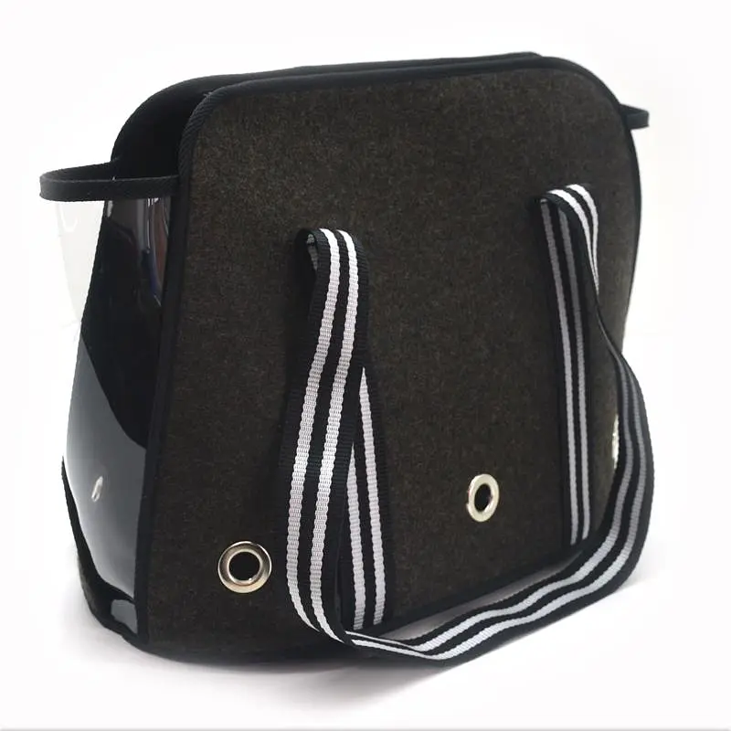 Сумка переноска Zoo-hunt для малых пород собак и кошек Олимп №0 22х32х31 см коричневая - фото 5