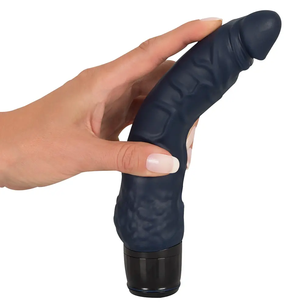 Вибратор You2Toys Vibra Lotus Penis Grey Vibrator 20 см синий - фото 2
