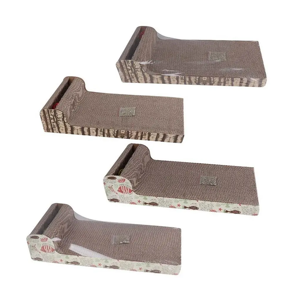 Когтеточка Eastland Лежак с кошачьей мятой для кошек 52x21x12 cм бумага - фото 4