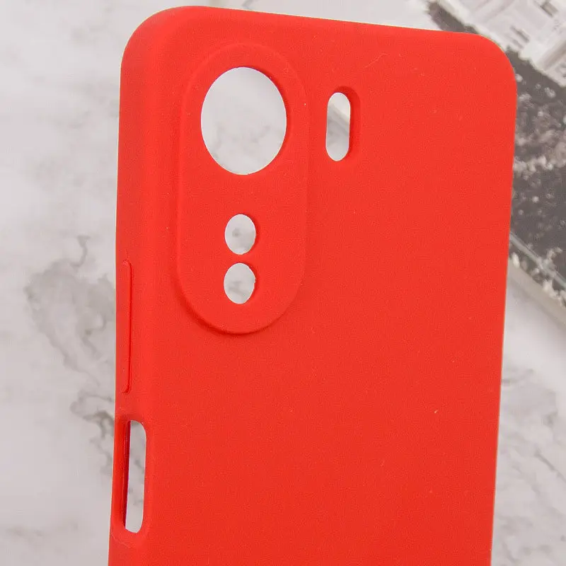 Чохол Lakshmi Silicone Cover Full Camera AAA для Xiaomi Redmi 13Coco C65 Червоний/Red - фото 5