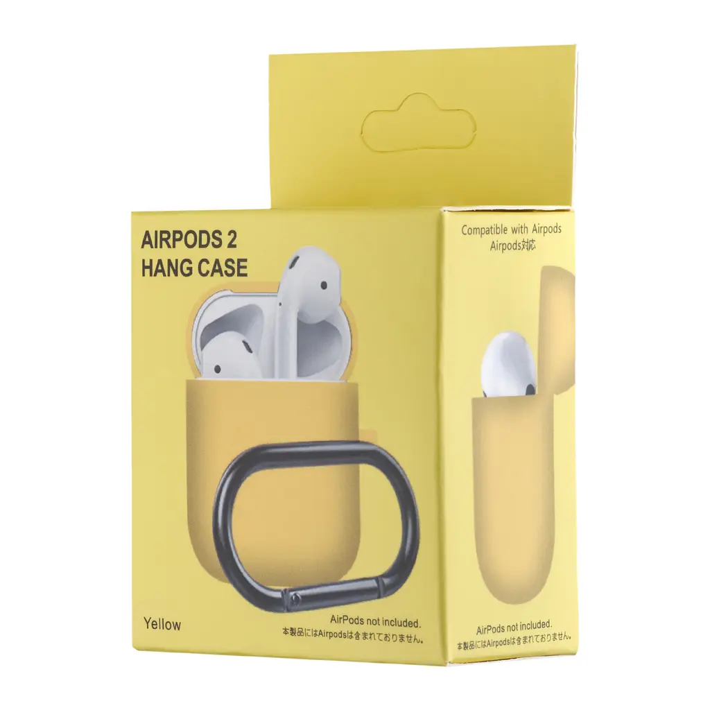 Чохол Silicone Case 1,2mm for AirPods 1/2 Yellow - фото 2