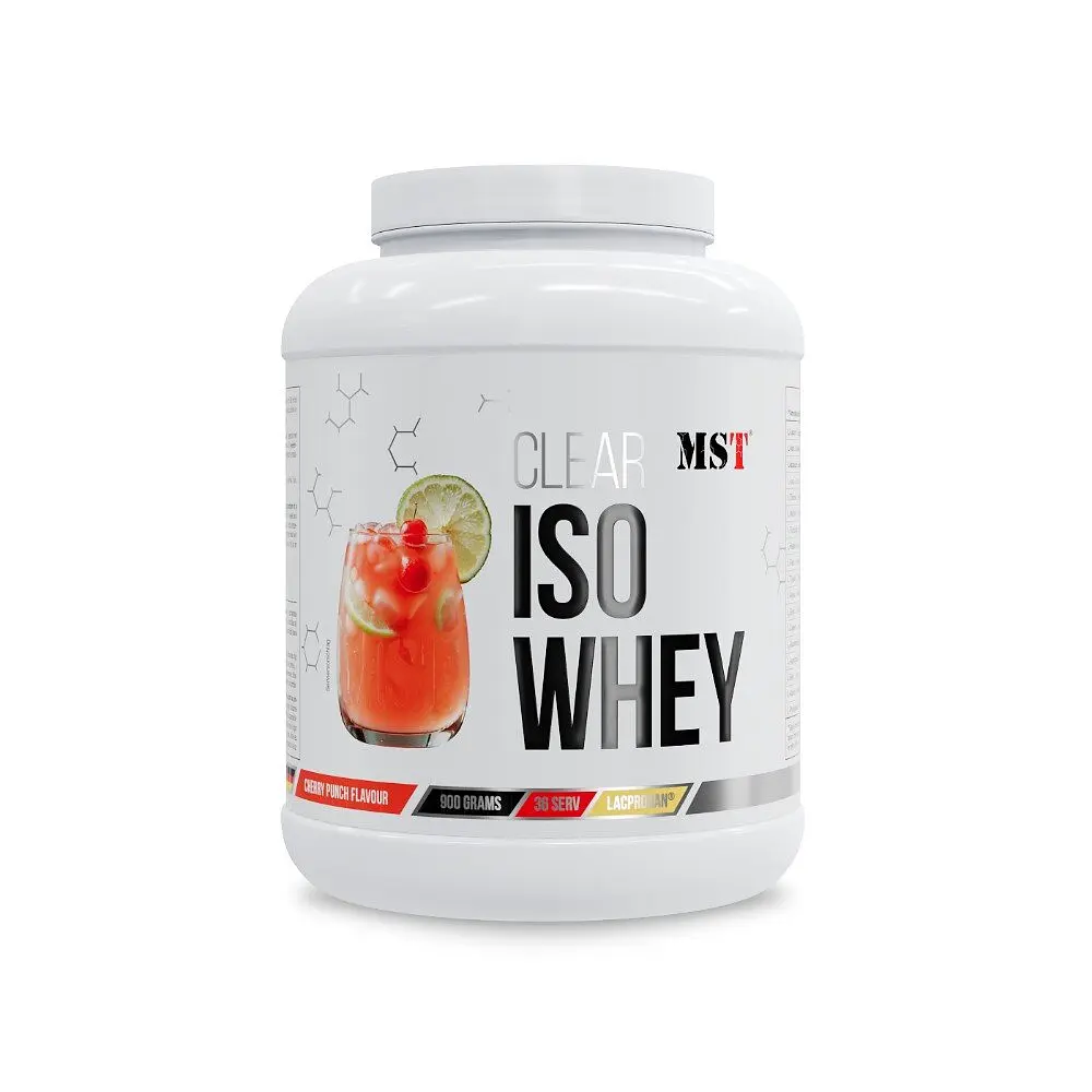Протеїн MST Nutrition Clear Iso Whey, 900 грам - Вишневий пунш