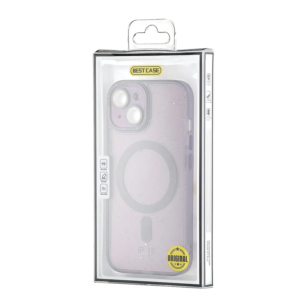 Чохол Splatter with MagSafe iPhone 15 Purple - фото 2