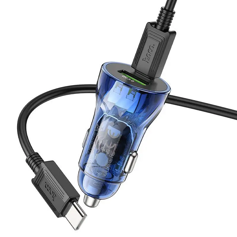 Автомобільний зарядний пристрій Z47A PD30W + QC3.0 набір з кабелем USB (Оригінал) - фото 4