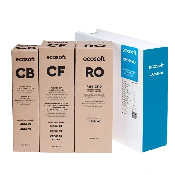 Компактний розумний фільтр зворотного осмосу Ecosoft CROSS60 (MO3400PECO) - фото 4