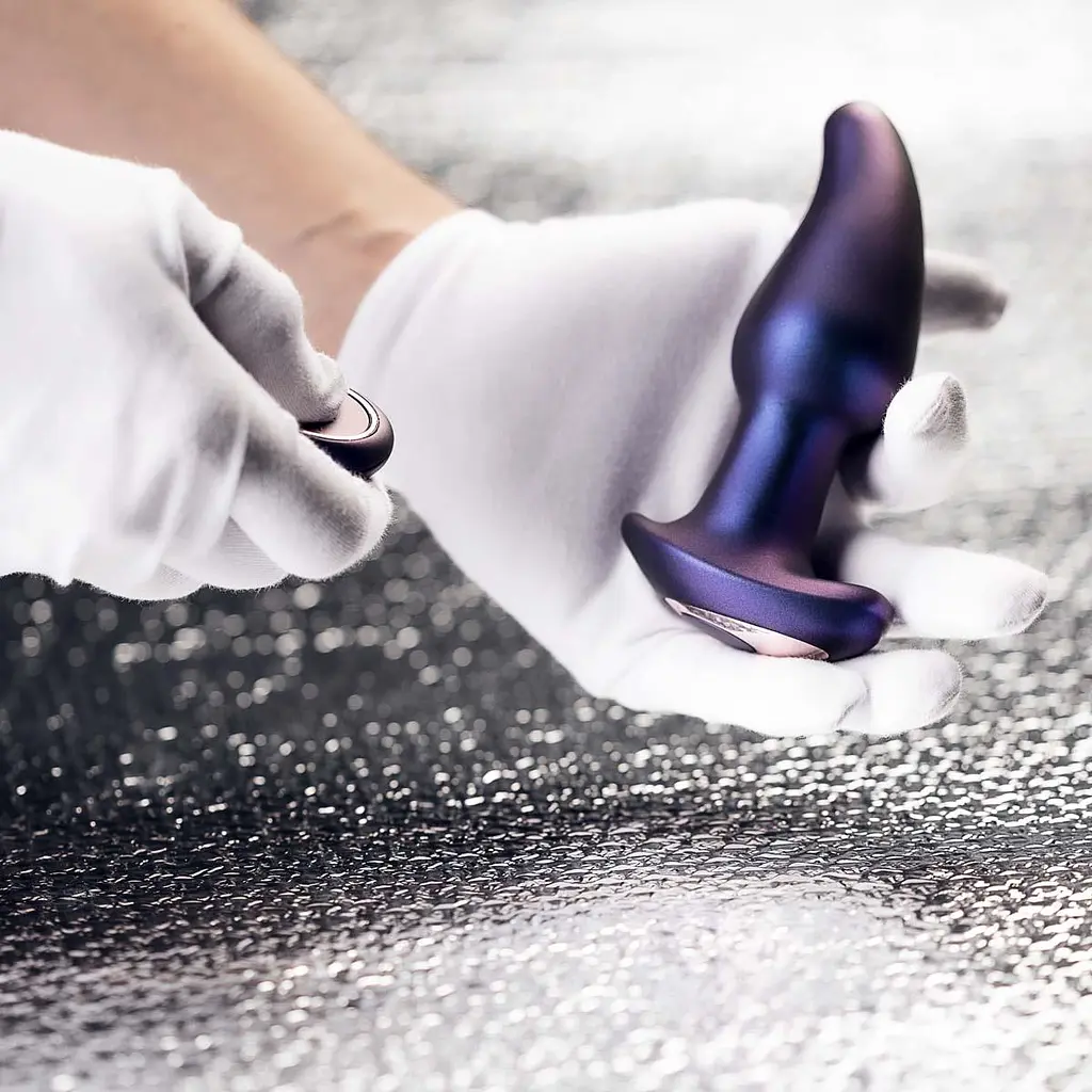 Анальна пробка Hueman Asteroid Rimming Anal Plug 13.7 см (фіолетовий) - фото 8