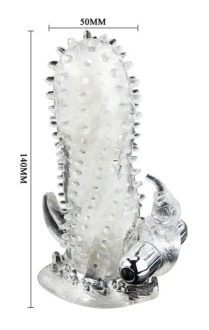 Насадка з вібрацією Penis sleeve Bullet vibrator 1 Crystal Baile BI-026205 87417 - фото 2