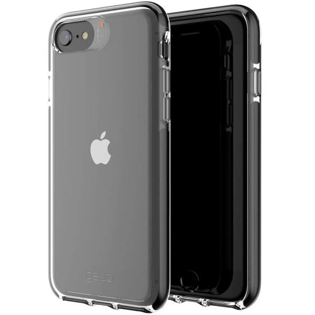 Протиударний прозорий чохол Gear4 Piccadilly D3O з антимікробним покриттям для iPhone 7/8/SE 2 3 2020/2022 (4.7") Black - фото 4
