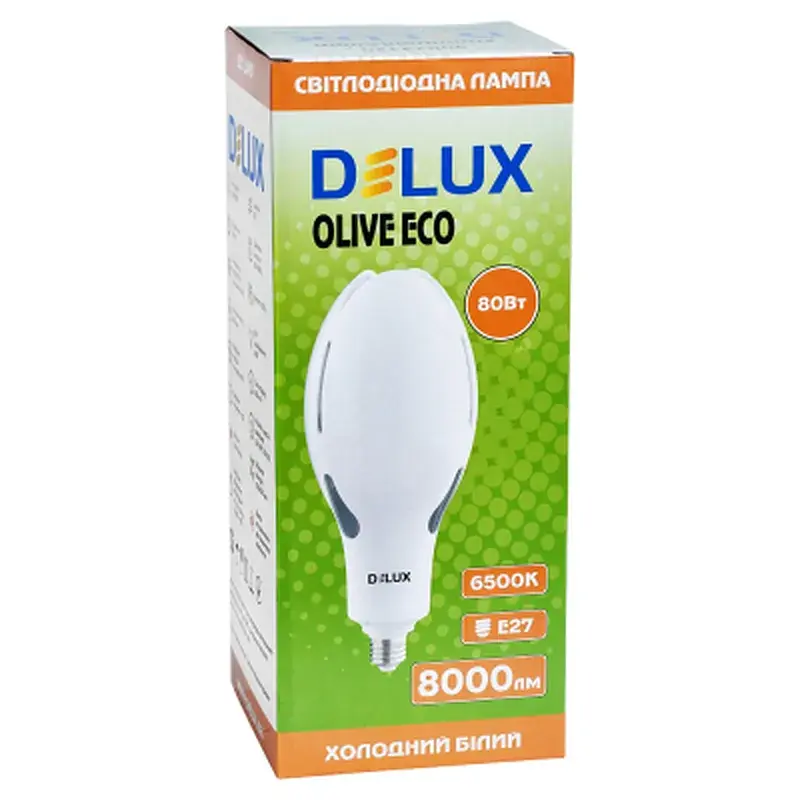 Лампочка Delux OLIVE ECO 80 Вт E27 6500K 230В (90023330) - фото 2