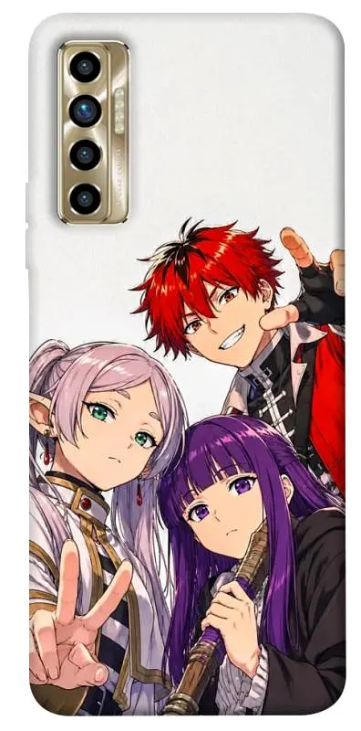 TPU чохол Demsky Frieren and friends для TECNO Camon 17P