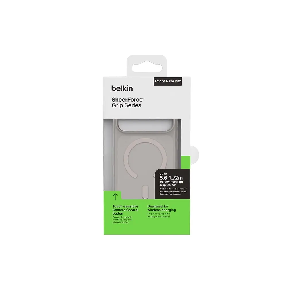 Чехол Belkin для iPhone 17 Pro Max, Magnetic Protective Grip, Sand teh0019347 - фото 9