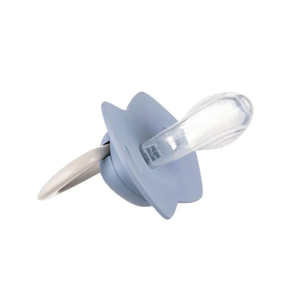 Силіконова симетрична пустушка Canpol babies Pure Color, синій, 6-18 міс., 2 шт. (22/645_blu) - фото 5