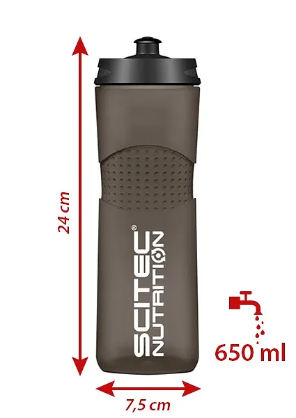 Бутылка Bidon Bike Bottle Scitec Nutrition 650 мл, Black - фото 2