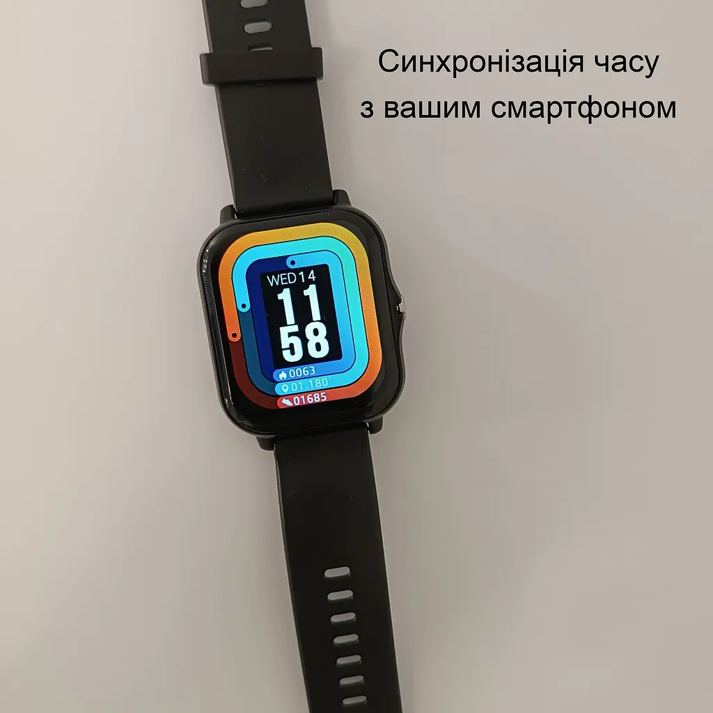 Смарт-годинник Smart Watch Y13 Bluetooth чорний, встановлення власного фону - фото 2
