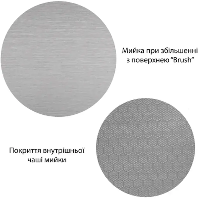 Мийка кухонна Kroner KDBrush6050HM (CV027237) - фото 9