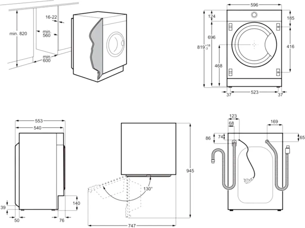 Прально-сушильна машина Electrolux EW7W368SIU, 8кг (4кг), 1600, A, Пар, Дисплей, Білий (EW7W368SIU) - фото 6