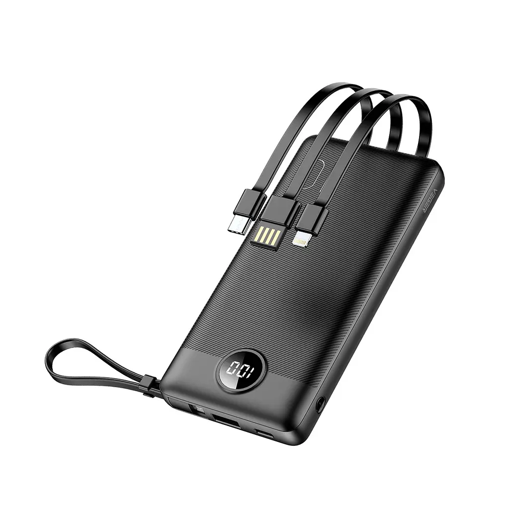 Універсальна мобільна батарея Veger W1116 10000mAh (W1116.чорний) - фото 2