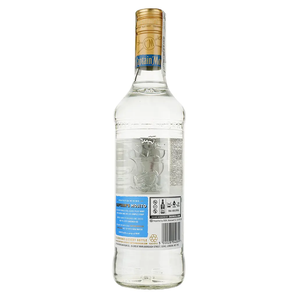 Ром Captain Morgan White, 37,5%, 0,7 л - фото 6