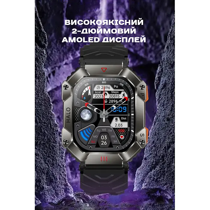 Часы Smart Racer K+ Black с компасом - фото 16